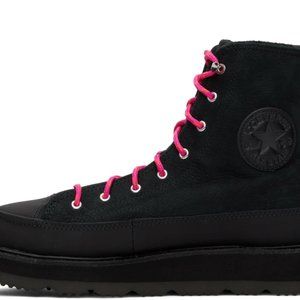 NIB $120 Converse CT Crafted Boot Hi Black/Prime Pink 173213C US Mens9.5/10/10.5